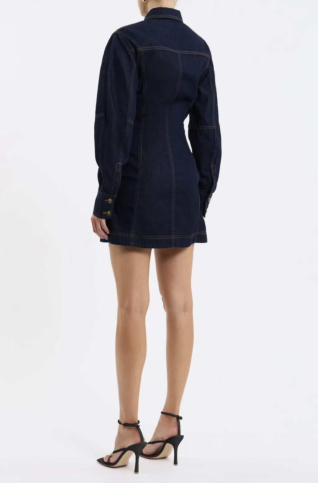 AJE Harper Denim Mini Dress Size AU8 | The Volte