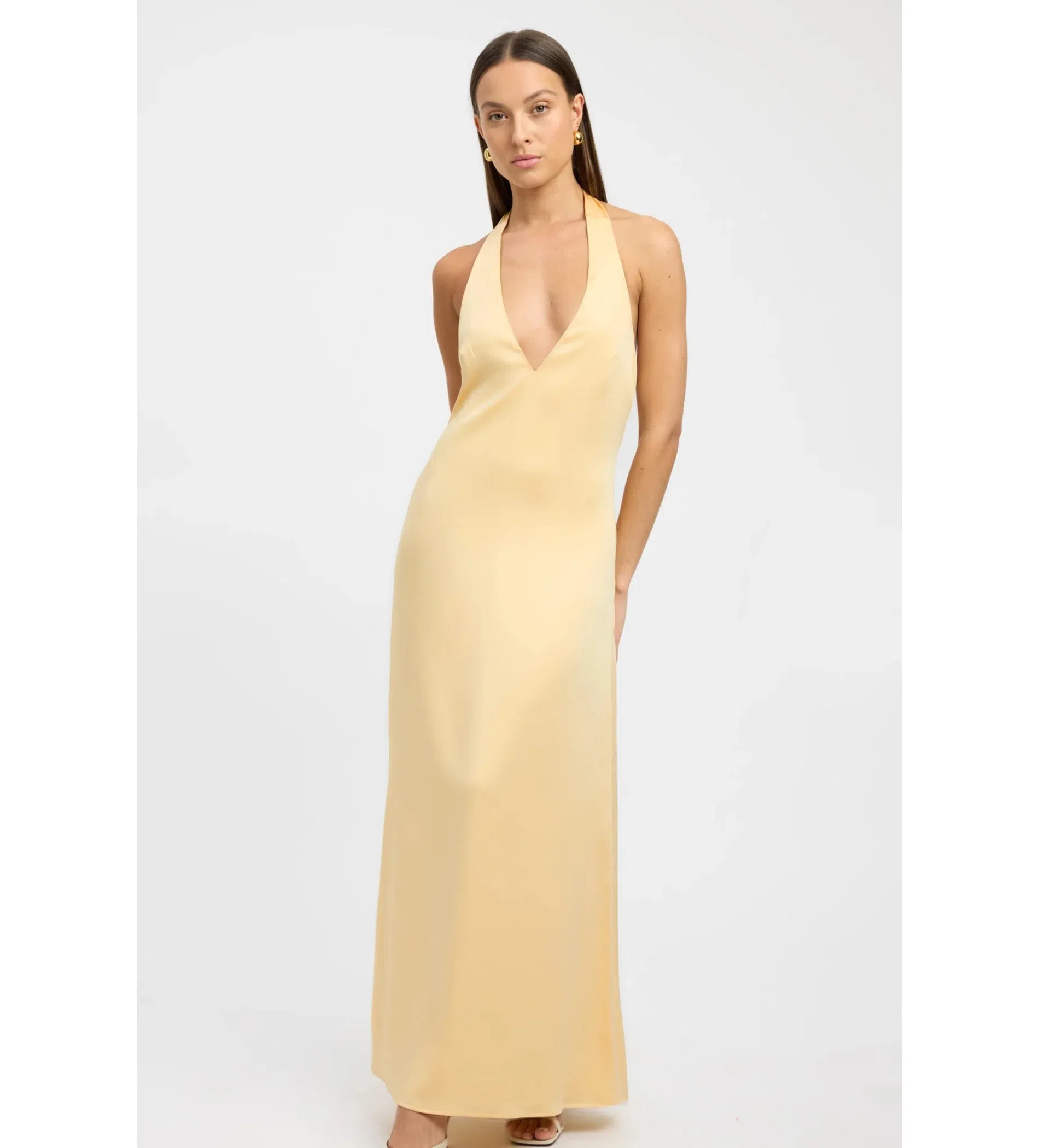 Kookai Milan Maxi Dress in Yellow Size AU 6 | The Volte