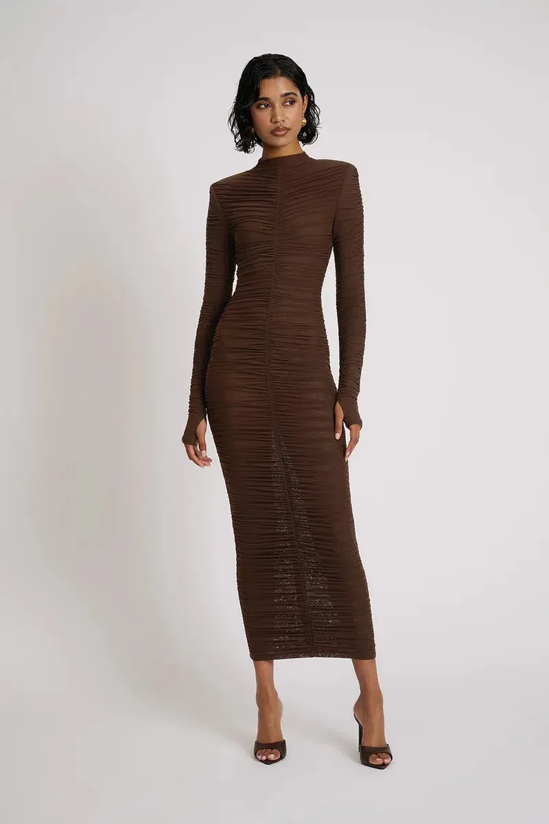 eliya the label brown dress Eliya The Label - For Hire