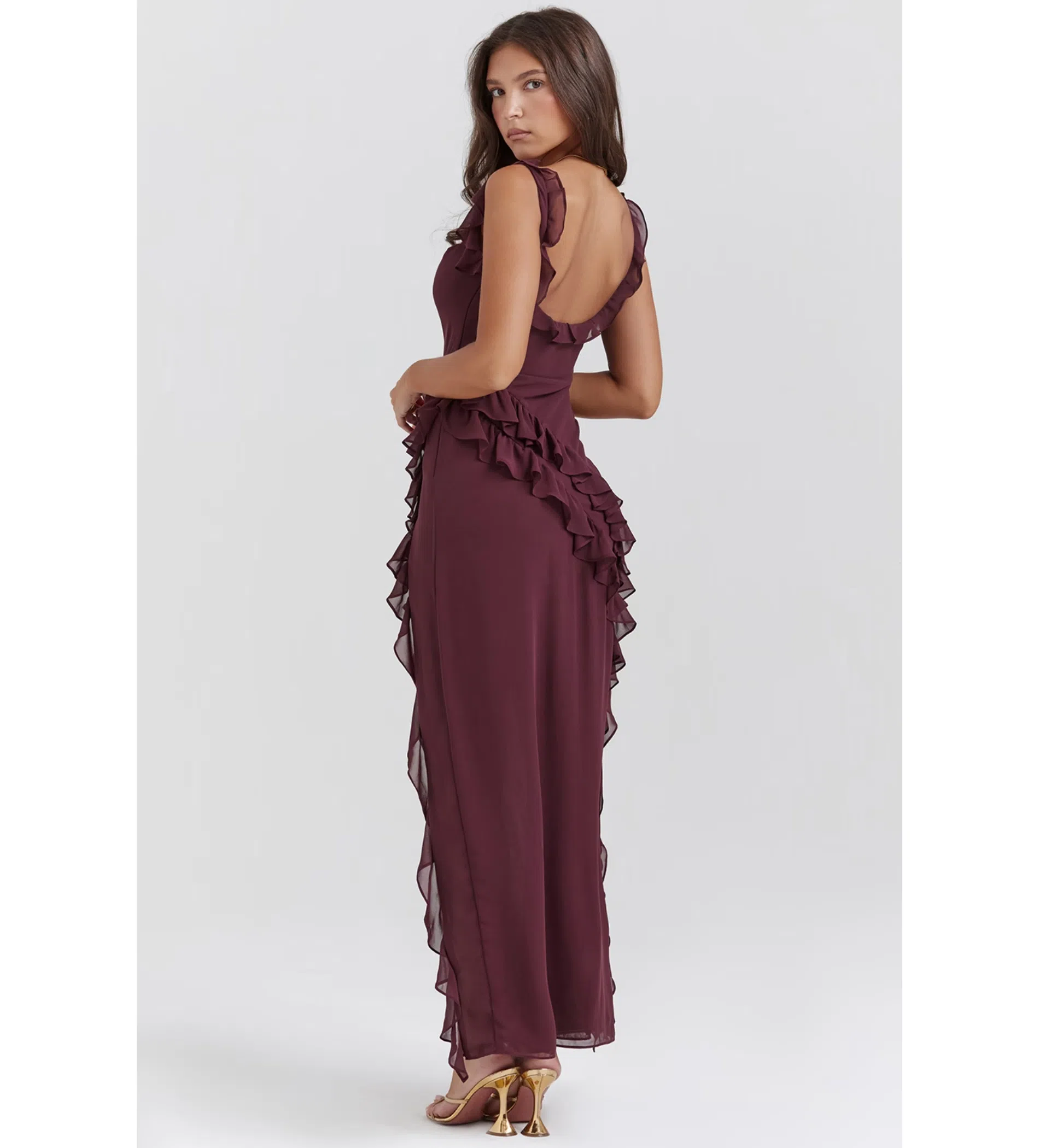 Zimmermann Silk Wrap Mini Dress in Burgundy Size 6 | The Volte