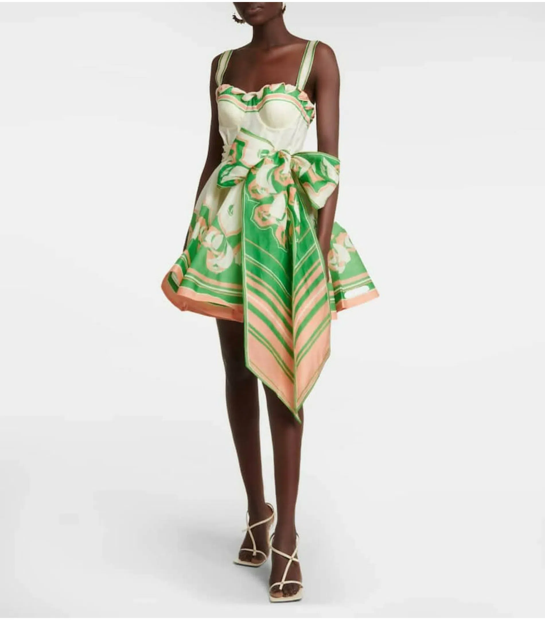 Zimmermann Cassia Halter Bow Midi Dress in Cream Bird Floral Size 6 | The Volte Zimmermann Cassia Halter Bow Midi Dress in Cream Bird Floral Size 6 | The Volte