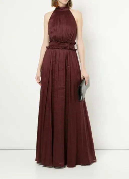 aje georgia maxi dress Aje Georgia Maxi Dress Burgundy Size 6