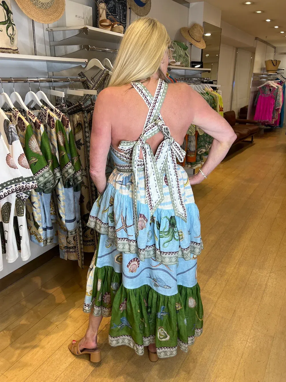 Alemais Bath House Midi Dress Multi Size 12 | The Volte