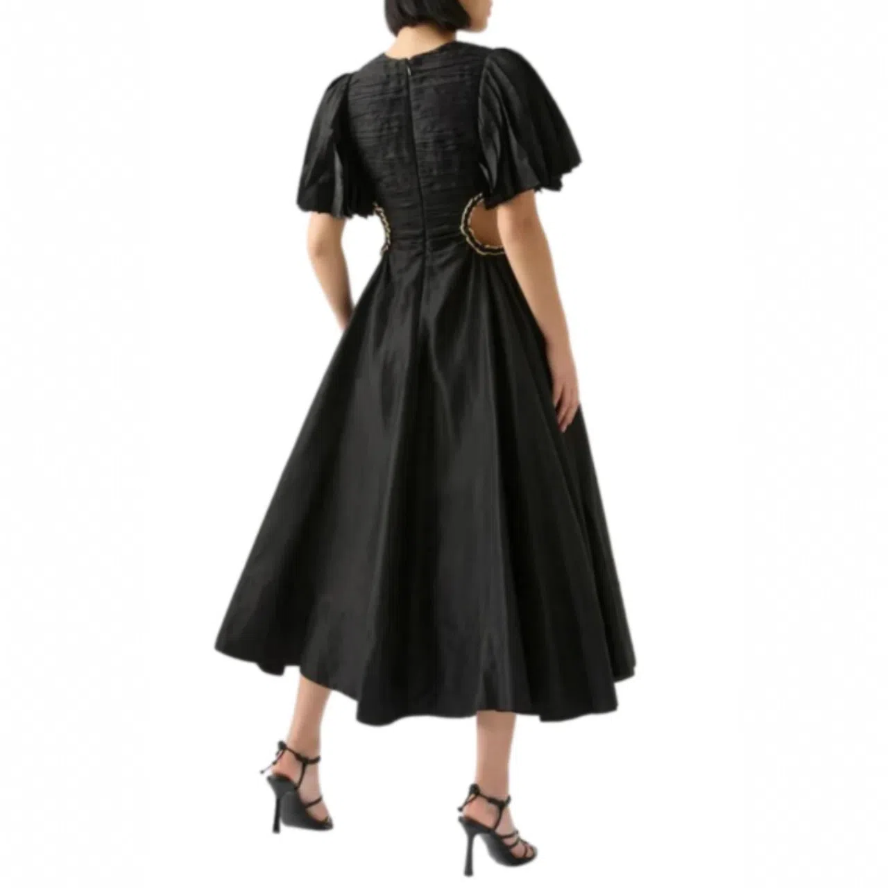Aje Monica Chainlink Midi Dress Black Size AU 14 | The Volte