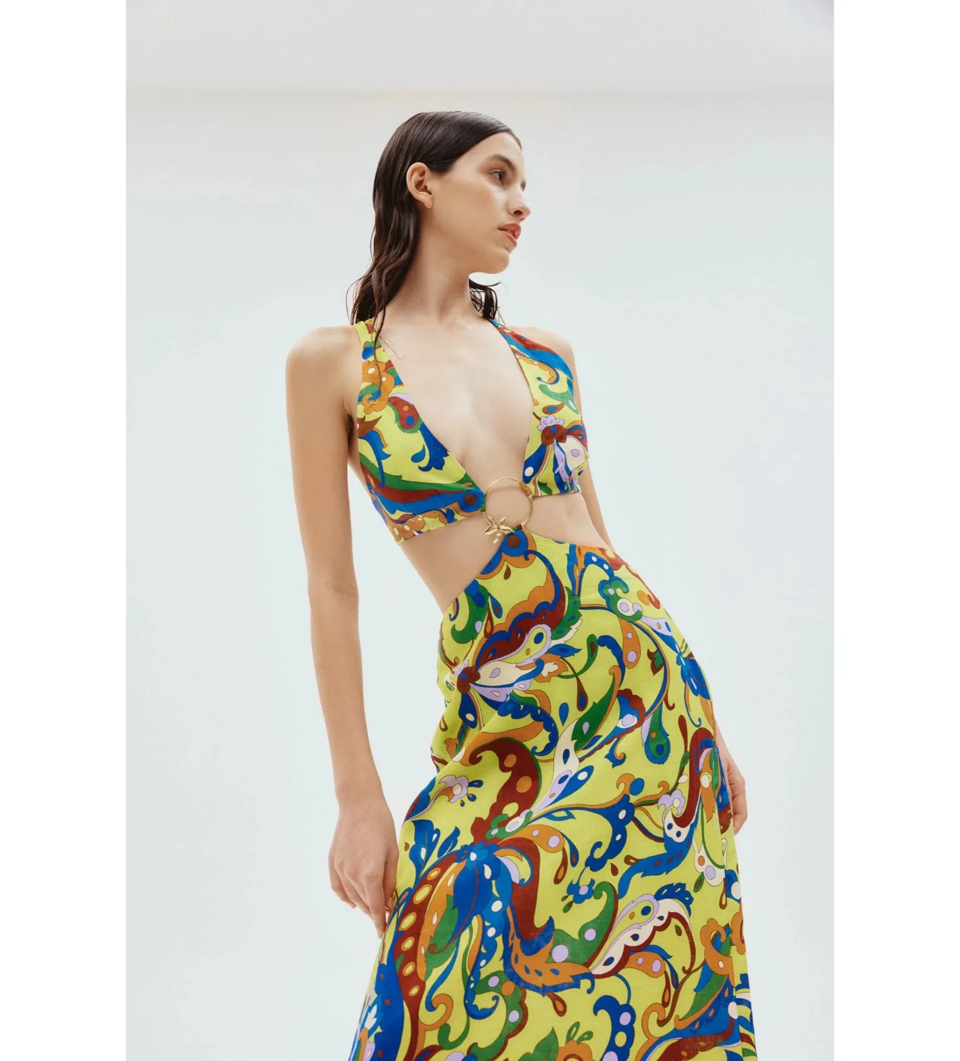 alemais yvette cut out midi dress We love Alemais Left - Yvette Cut Out Midi Dress Right