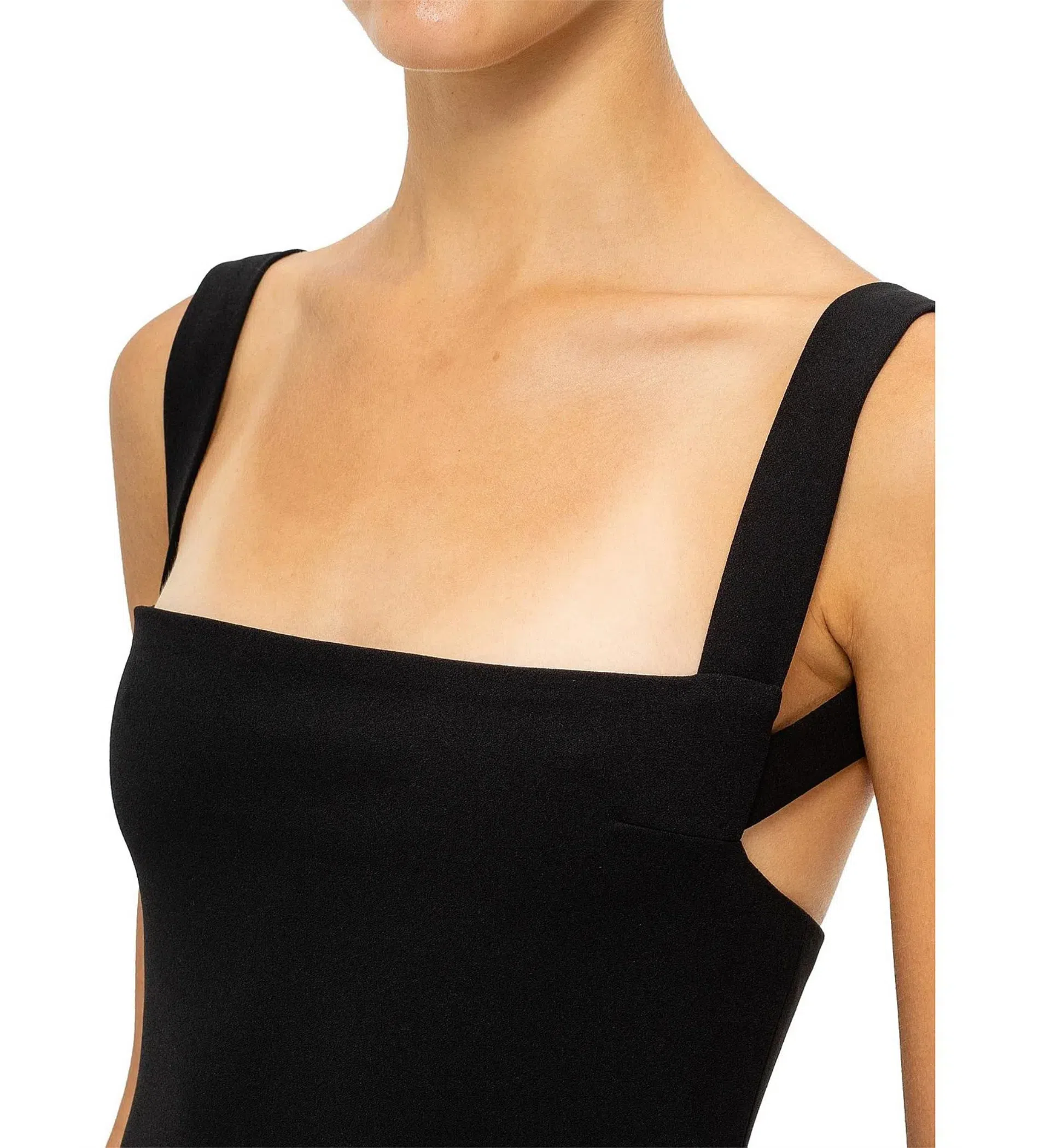 Solace London The Joni Maxi Dress in Black Size 8 | The Volte