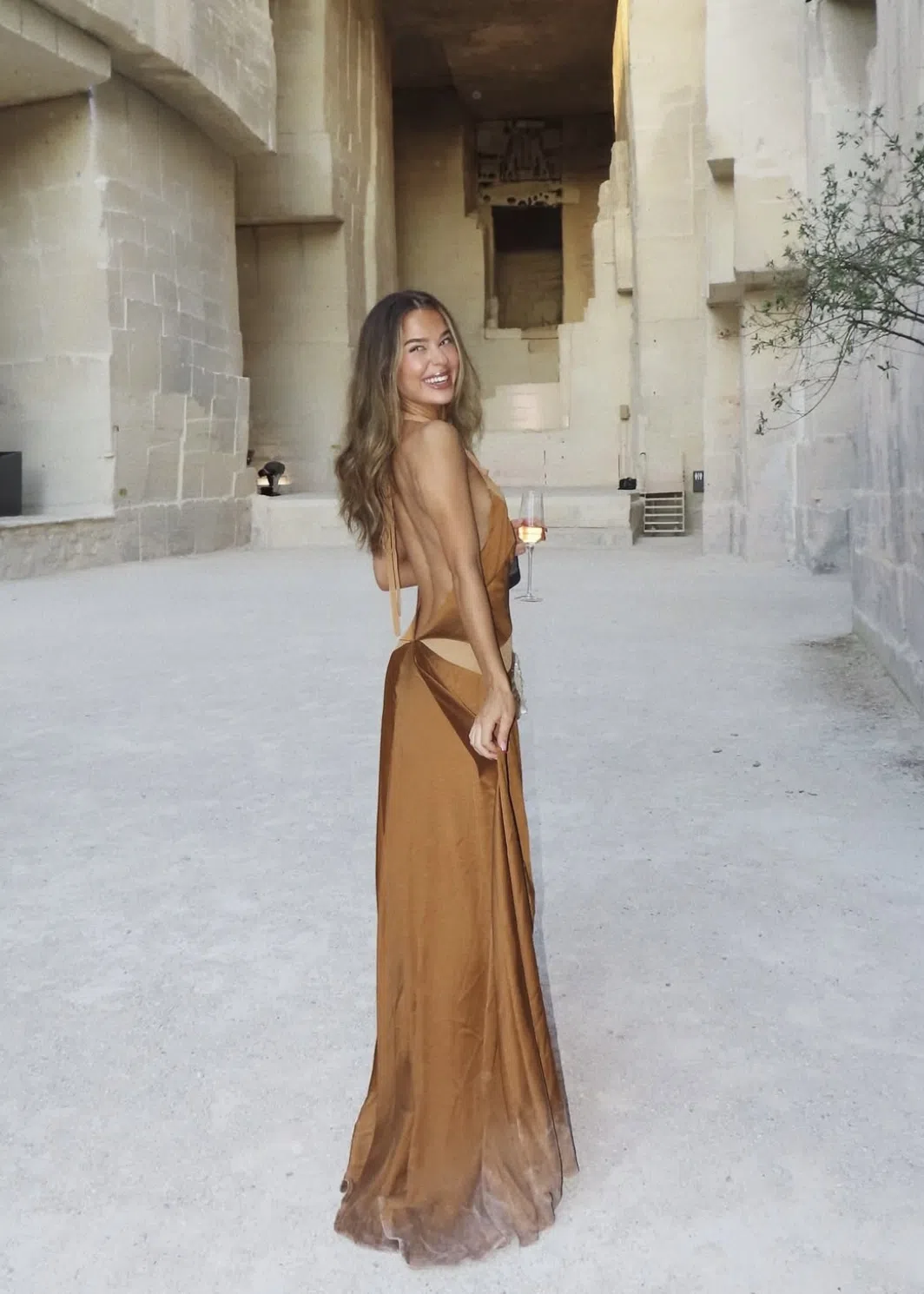 Arcina Ori Devora Dress Maxi Brown Size AU 8 | The Volte