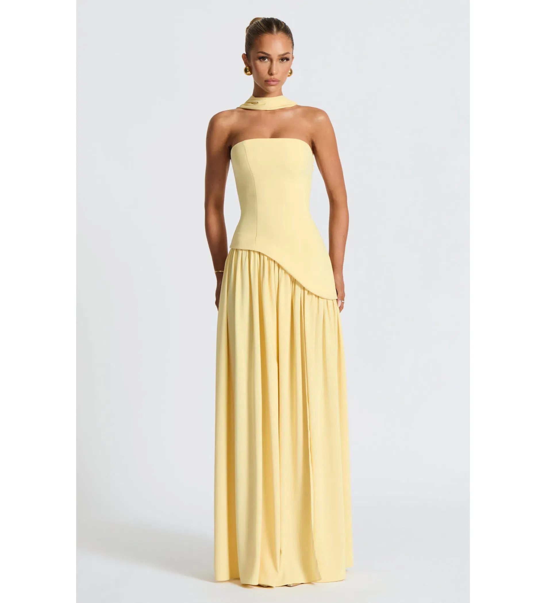 Babyboo Maliyah Maxi Dress in Lemon Yellow Size S / AU 8 | The Volte