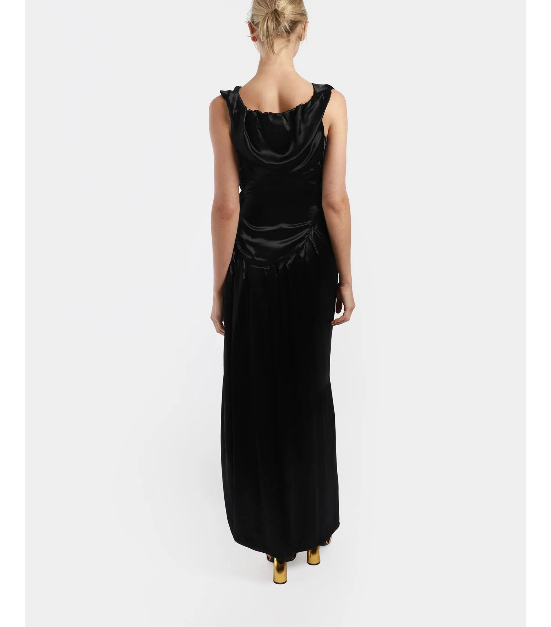 Vivienne Westwood Long Ginnie Pencil Maxi Dress Black Size AU 10 | The Volte