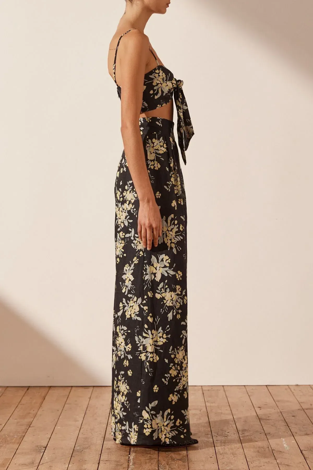 Combishort (playsuit) Zimmermann Noir Lin Floral Macramé - Taille S - Occasion Très Bon état