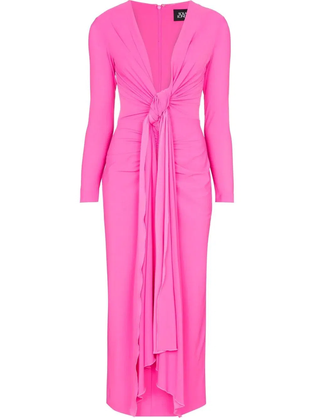 Solace London Lorena Midi Dress Pink Size 8 | The Volte