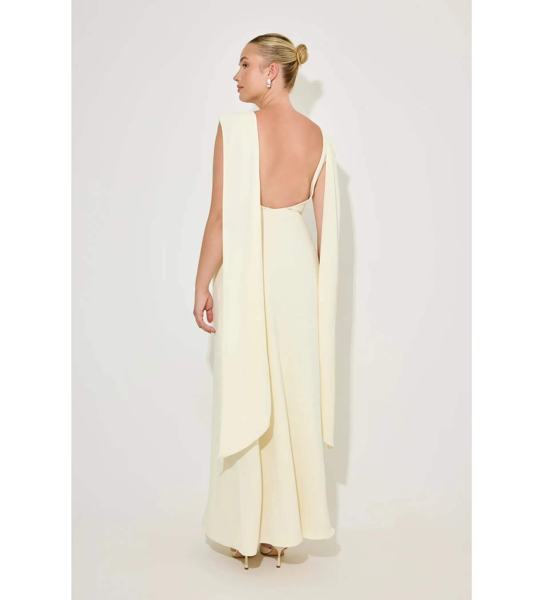 light pink silk maxi dress Isabella Satin Backless Maxi Dress Pink