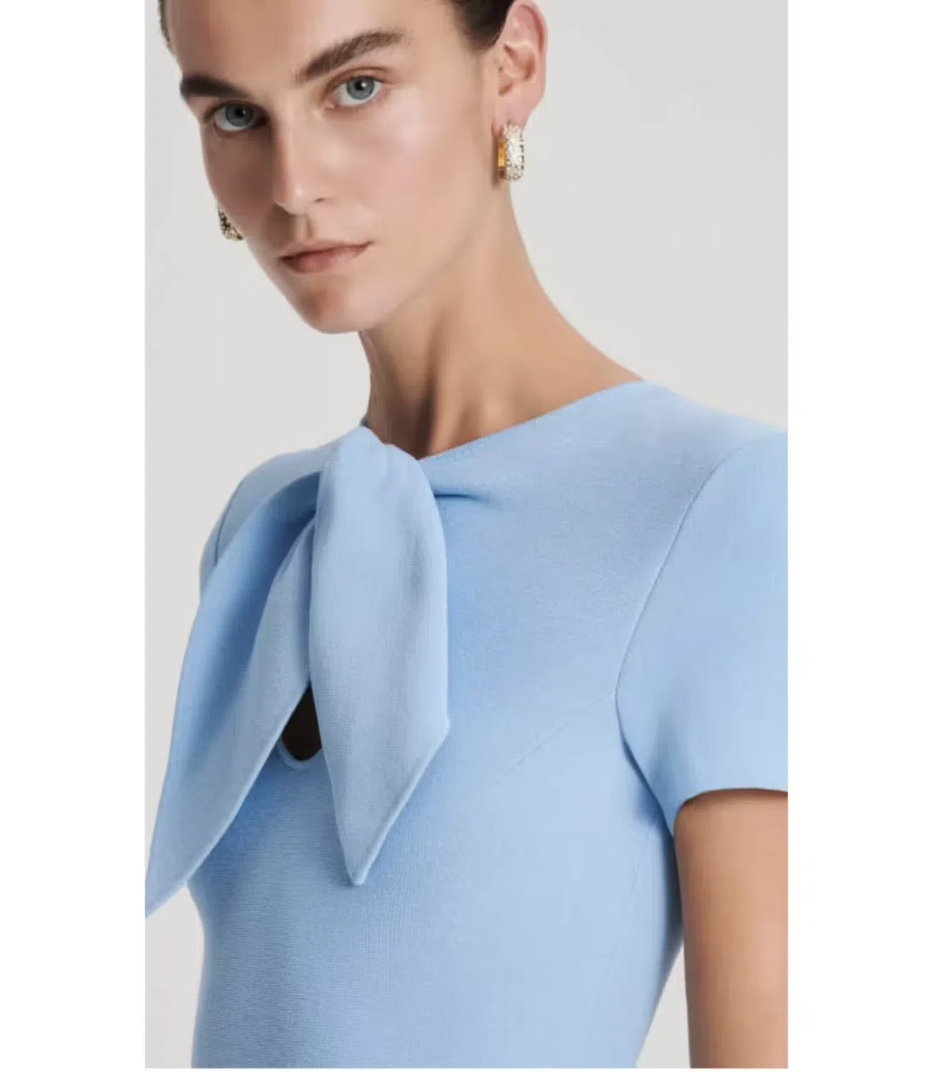Scanlan Theodore Crepe Knit Cravat Dress in Riviera Size S / AU 8 | The  Volte