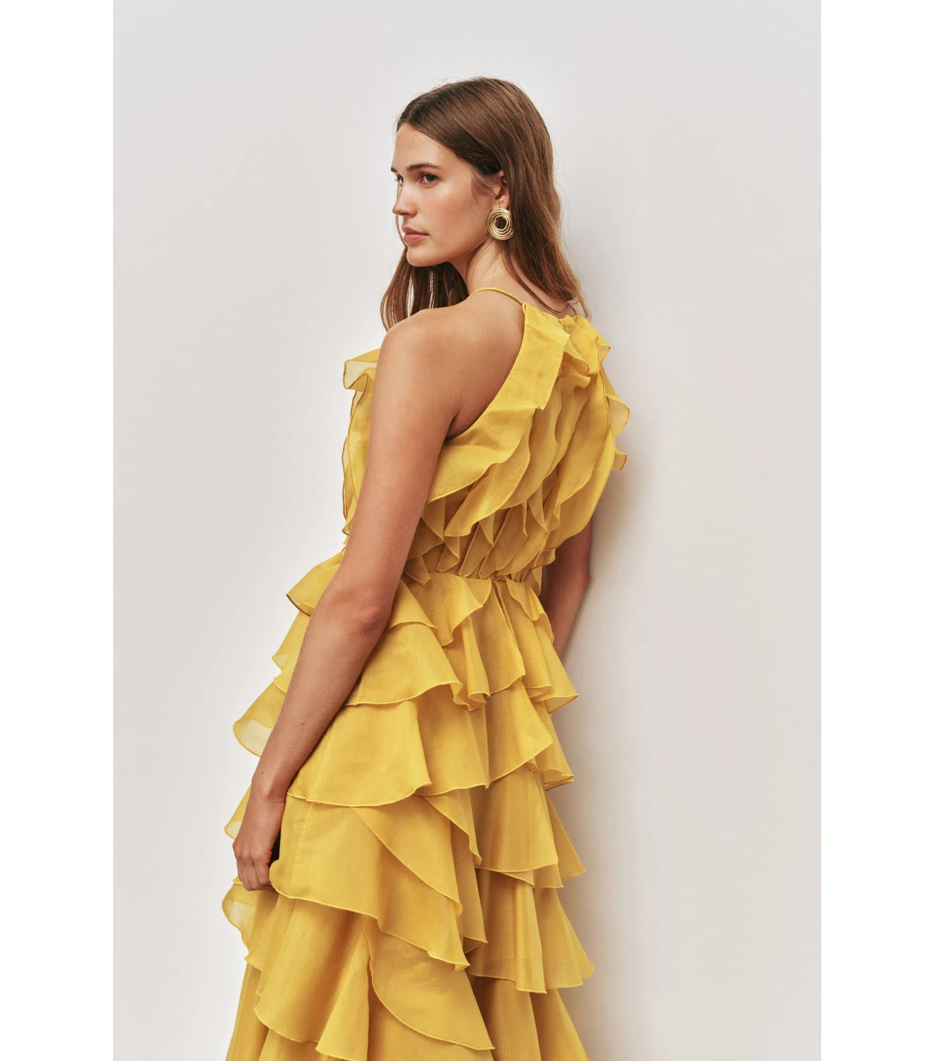 mini dress with corset Yellow Corset Mini Dress, Yellow / L