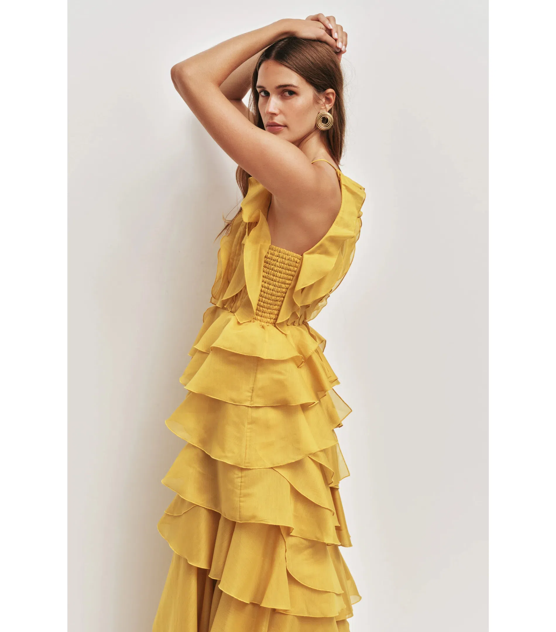 plus halter dress Plus Size Printed Pattern Halter Maxi Dress main image 1