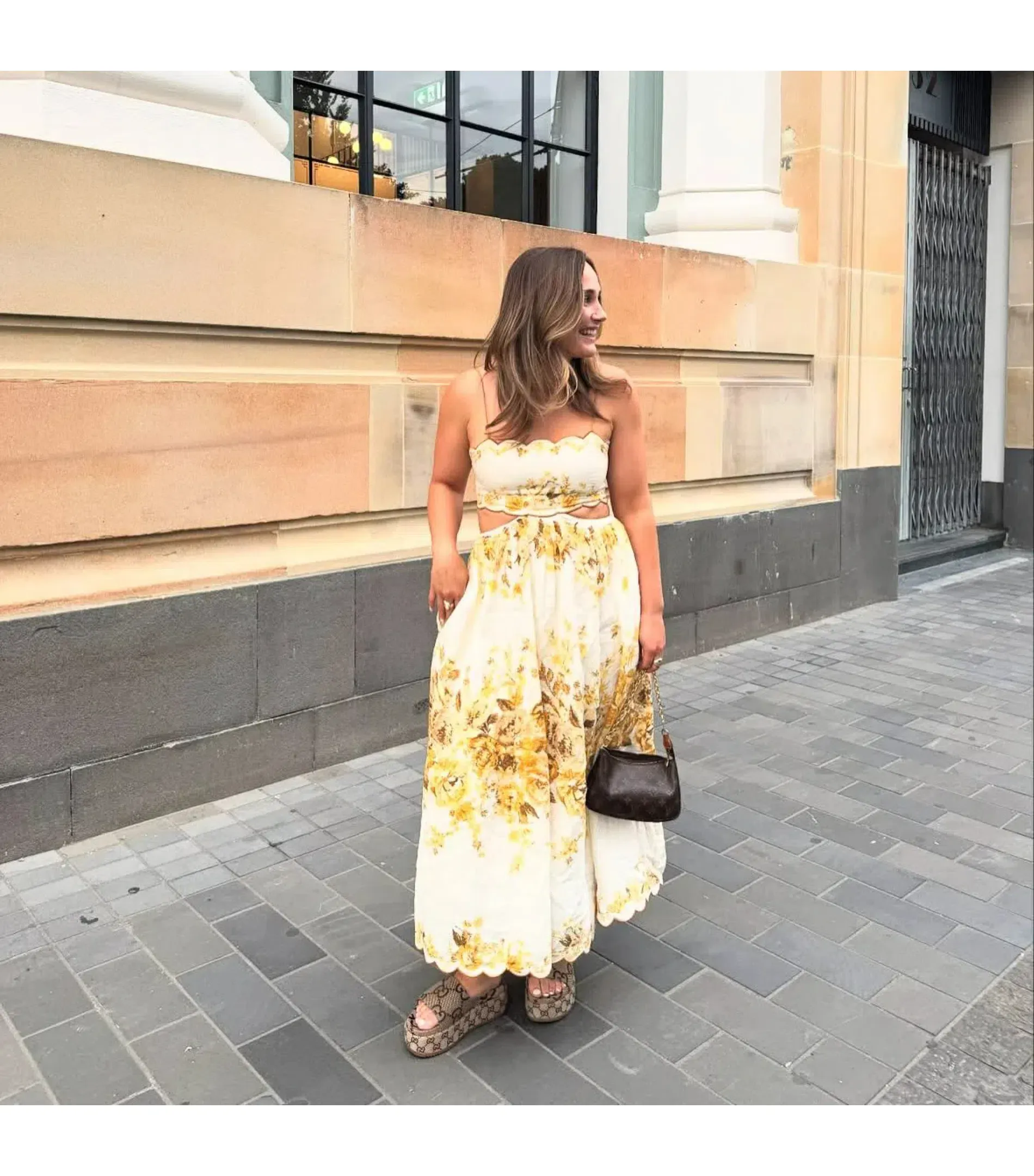 aliane scallop midi dress Zimmermann