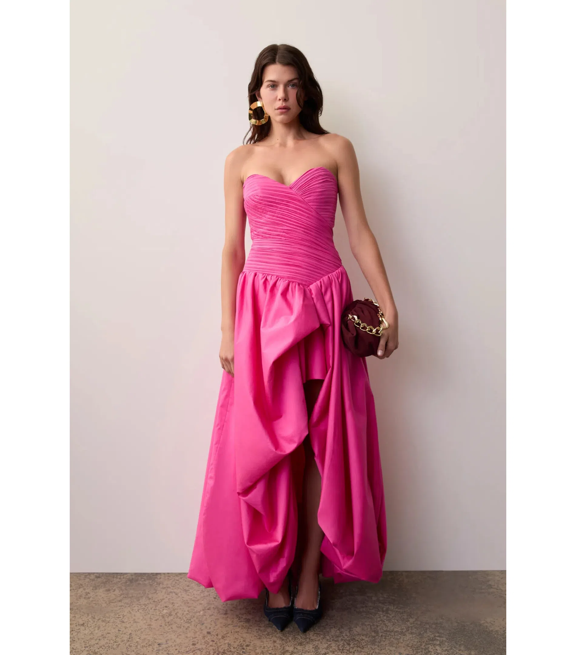 white christmas dresses Zimmermann Waverly Corset Midi Dress main image 1