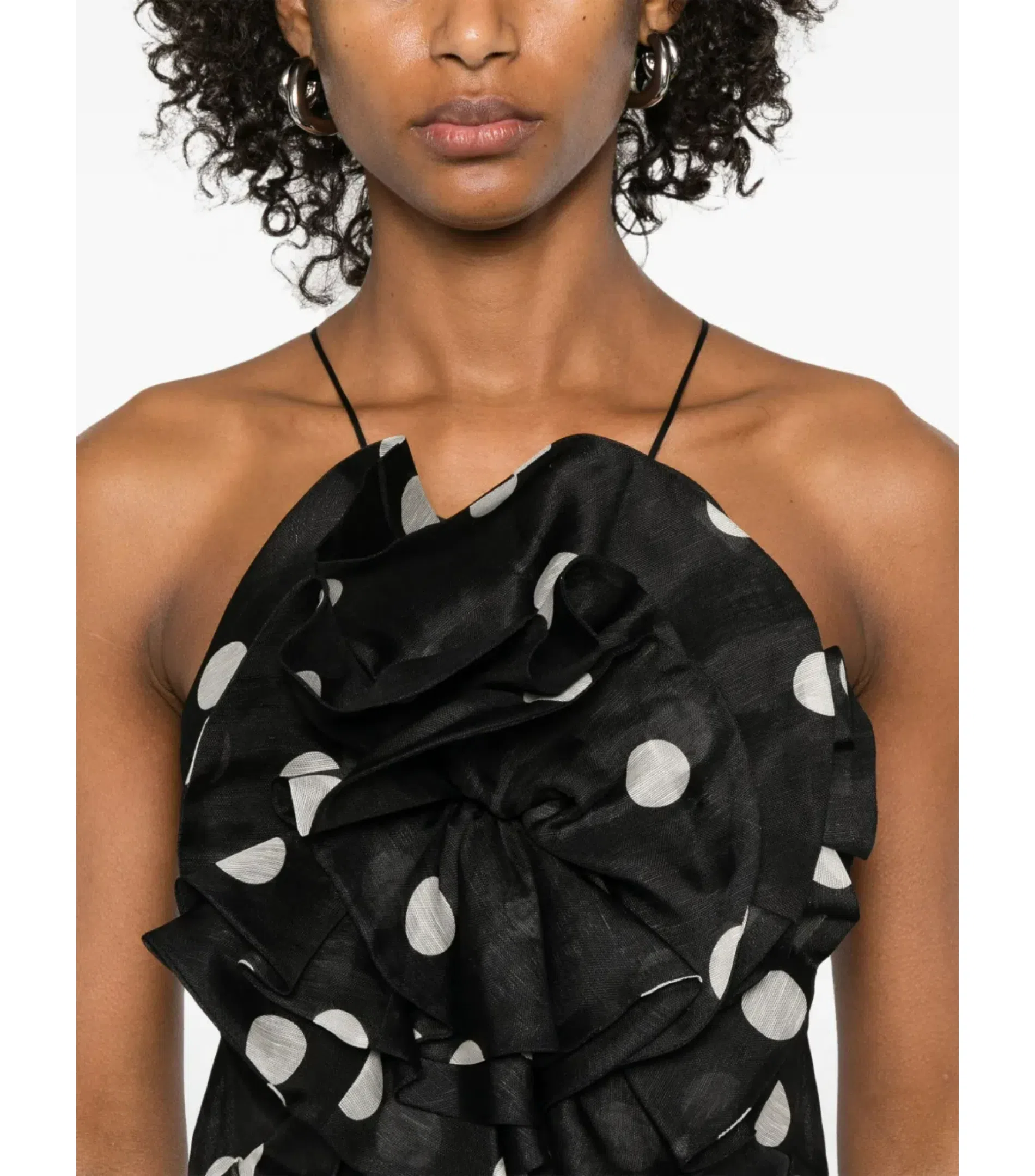 Zimmermann Crush Ruffle Halter Maxi Gown Polka Dot Size 2 / AU 12 | The  Volte