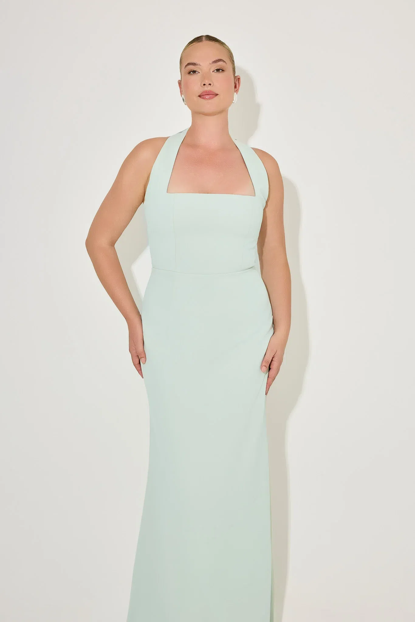 Mint Halter Maxi Dress | The Volte