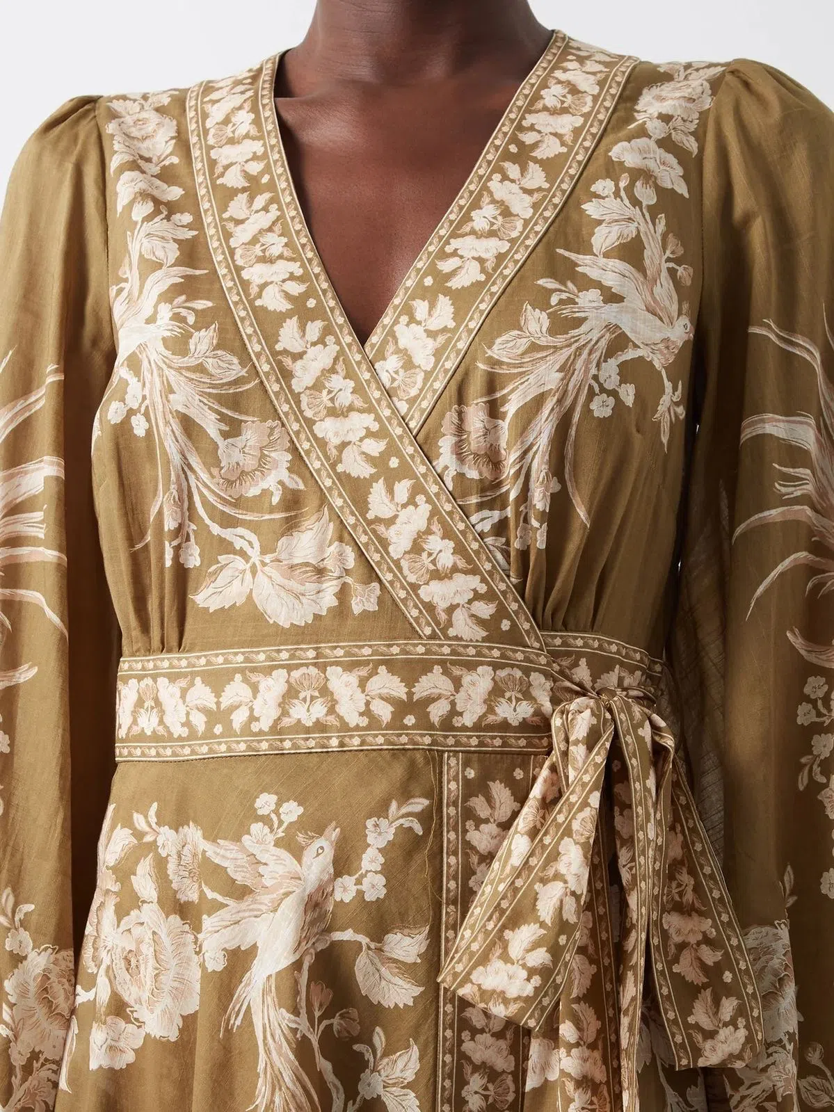 Zimmermann Anneke wrap midi dress size 4 / aus 16 | The Volte