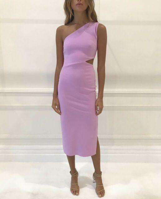 Bec + Bridge Alessandra Asymmetrical Midi Dress Dark Lilac Size 6 | The  Volte