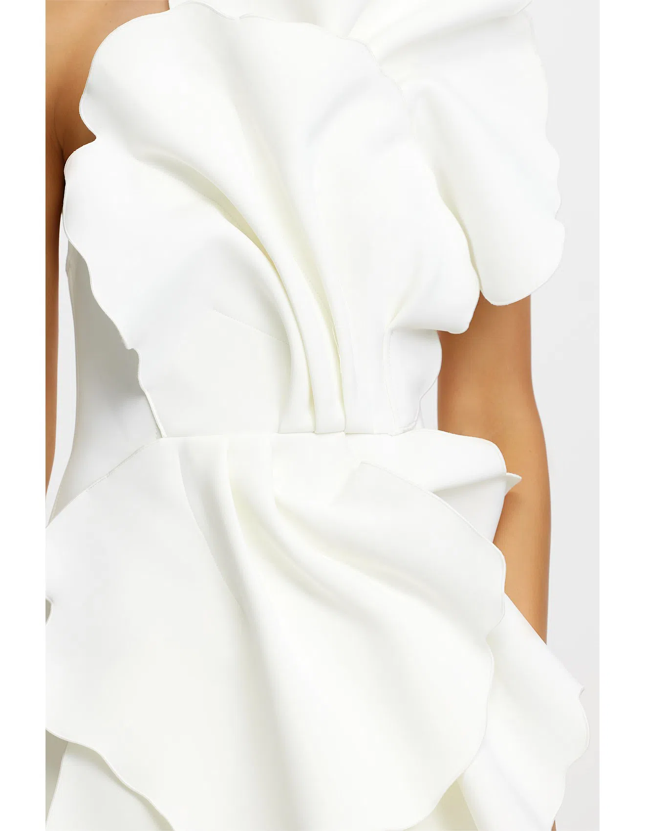 Acler Oake Mini Dress Ivory / White Size 10 | The Volte