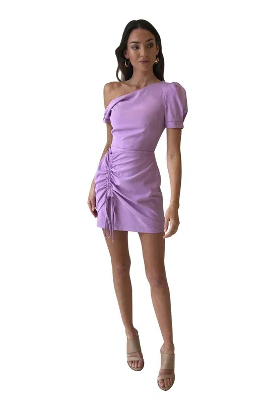 knee length dresses for ladies Chantara Halter Gown Lilac — Maxi Dresses main image 0