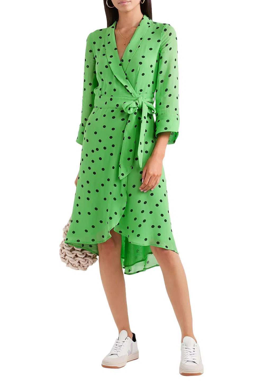 ganni green wrap dress Atlanta Strapless Mini Dress Green XS main image 0