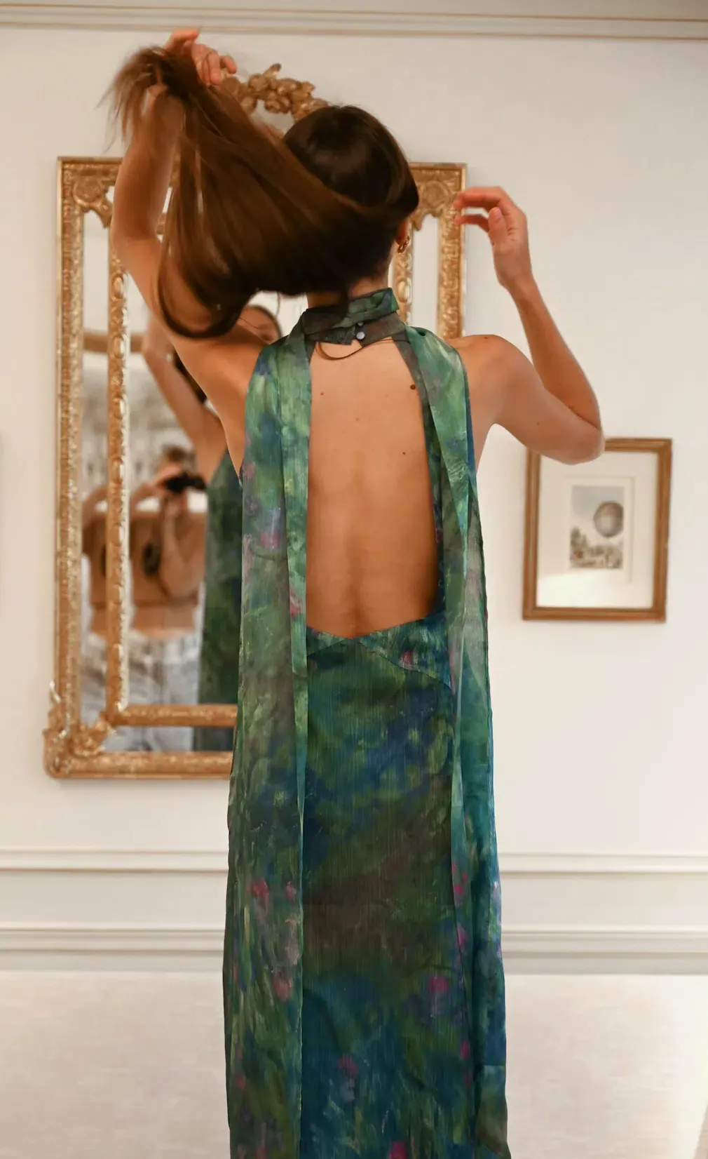 open back dress with long sleeves Miley measure. Free People Tabby Lace Fresh Florals Size:Custom (0-12 US, 32-44 EU)