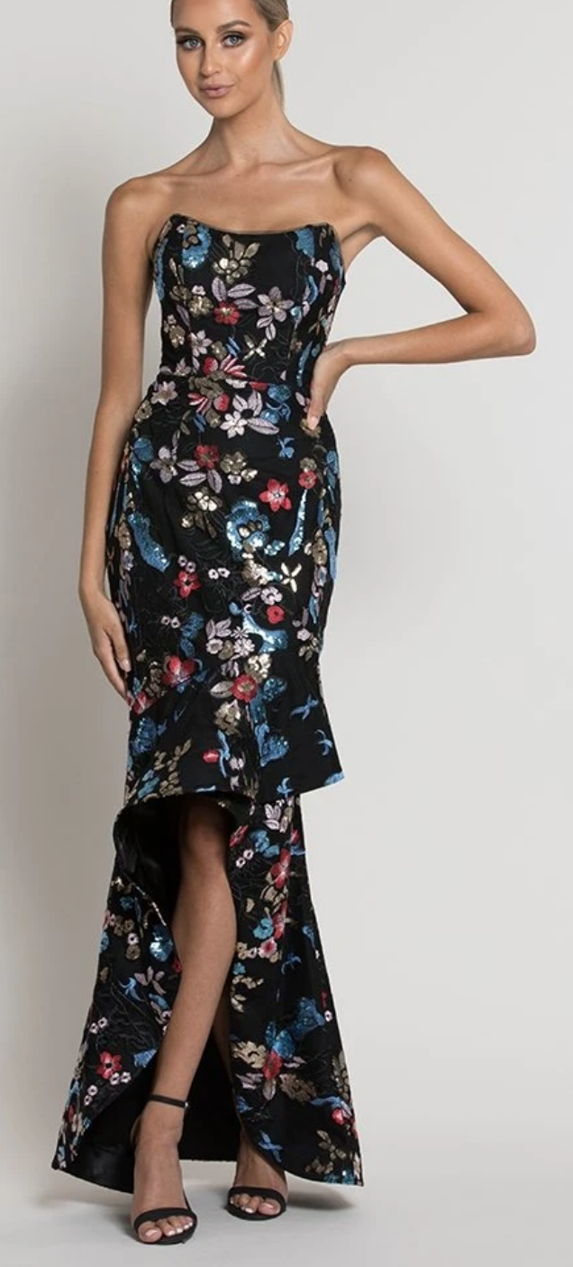 flannel sequin dress FLANNEL