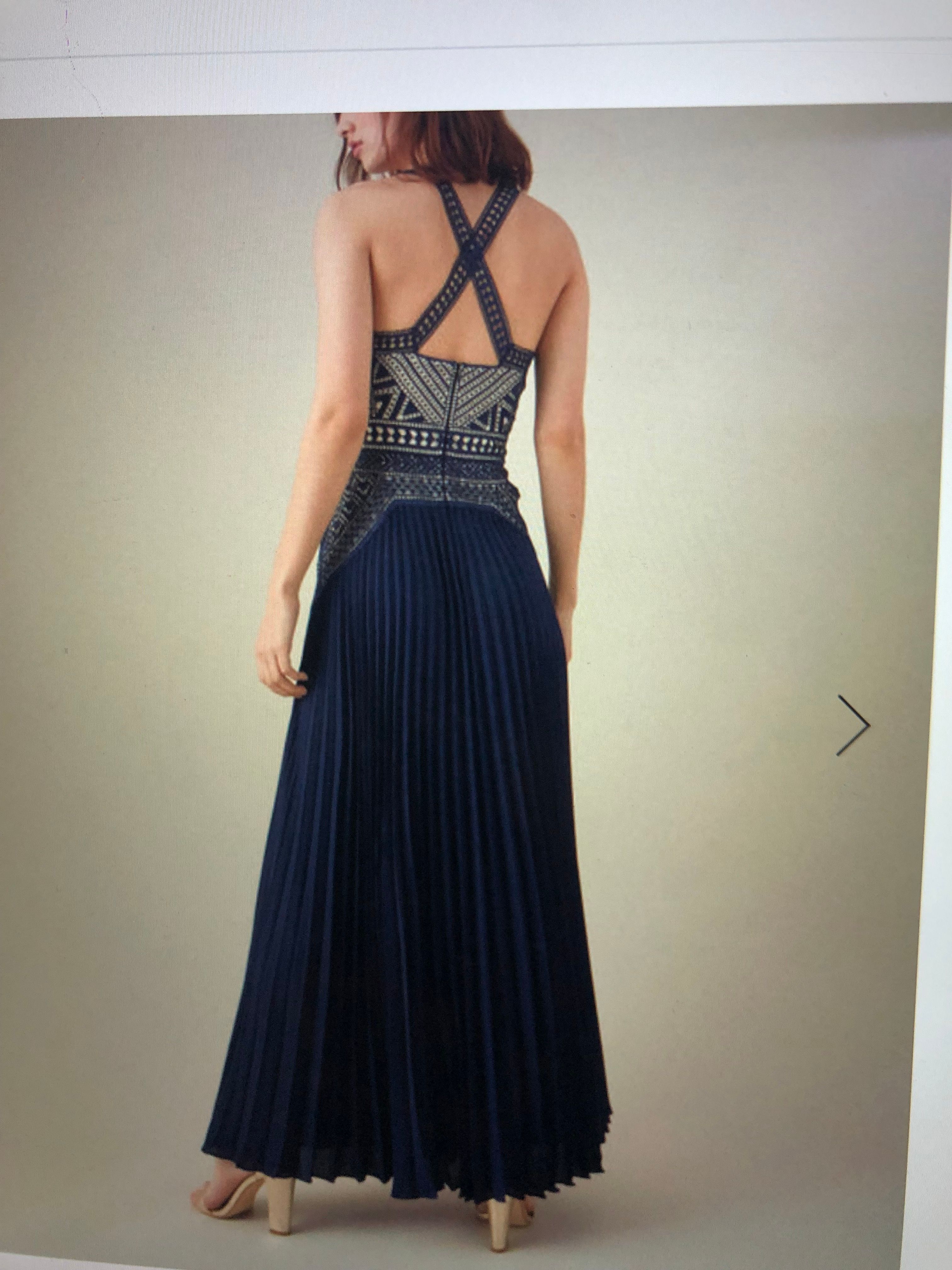 samaria french navy corset dress Clothing : Midi Dresses : 'Samaria' French Navy Corset Sundress