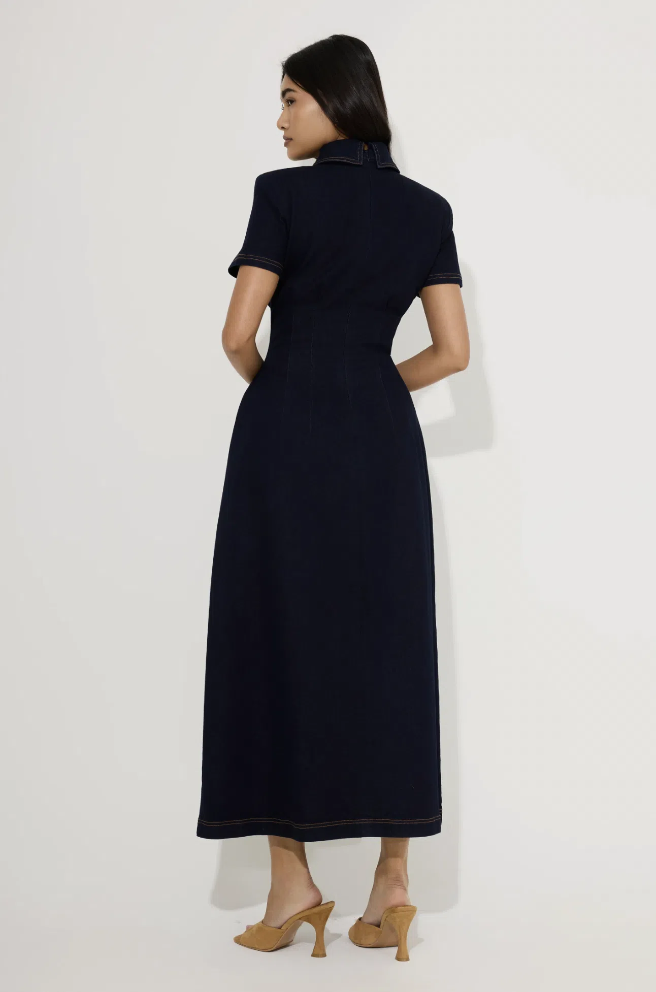 AJE Harper Denim Mini Dress Size AU8 | The Volte
