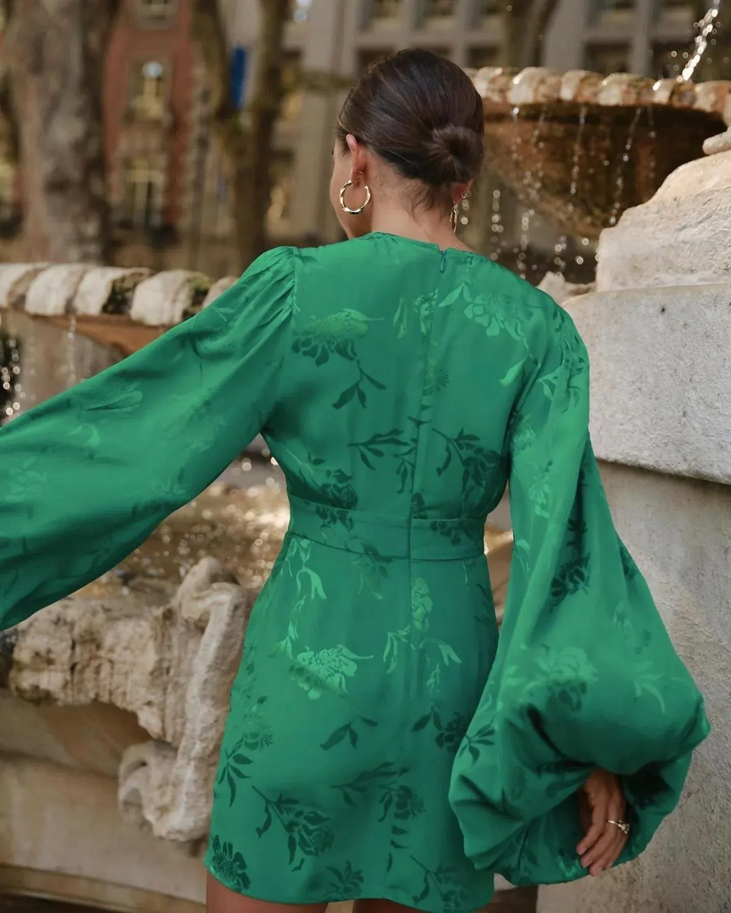 rat and boa isabella dress green Isabella Red main image 0