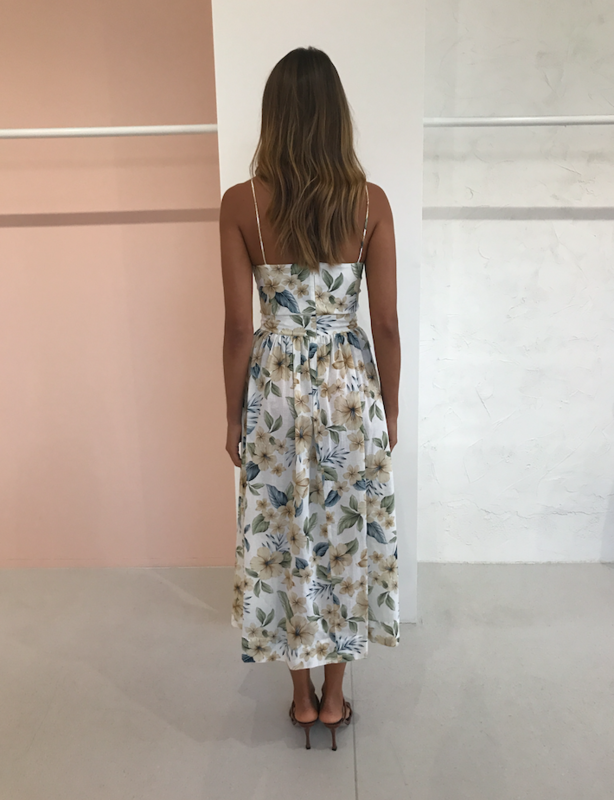 Bec & Bridge Fleurette Midi Dress | Floral Print | Size 8 | The Volte