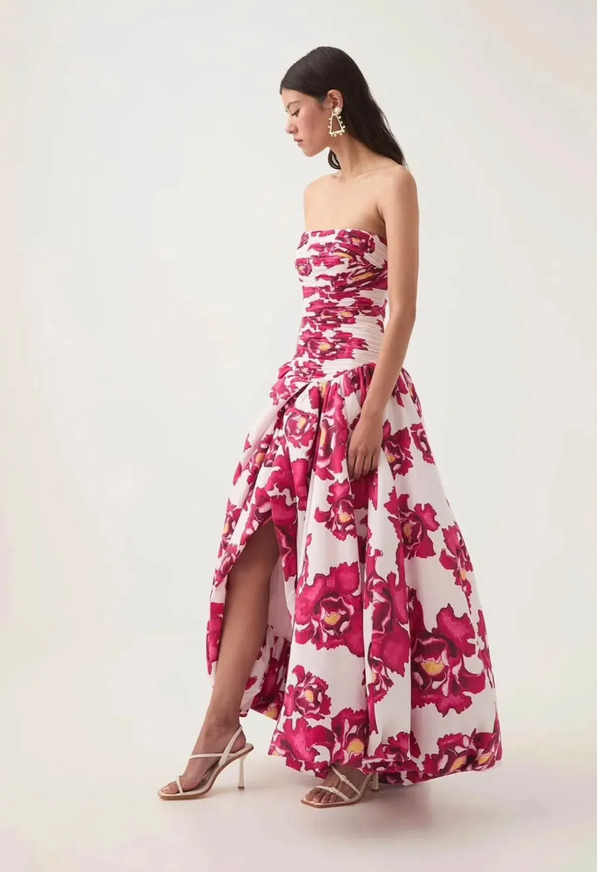 AJE Behold Pink and White Floral Maxi Dress | The Volte