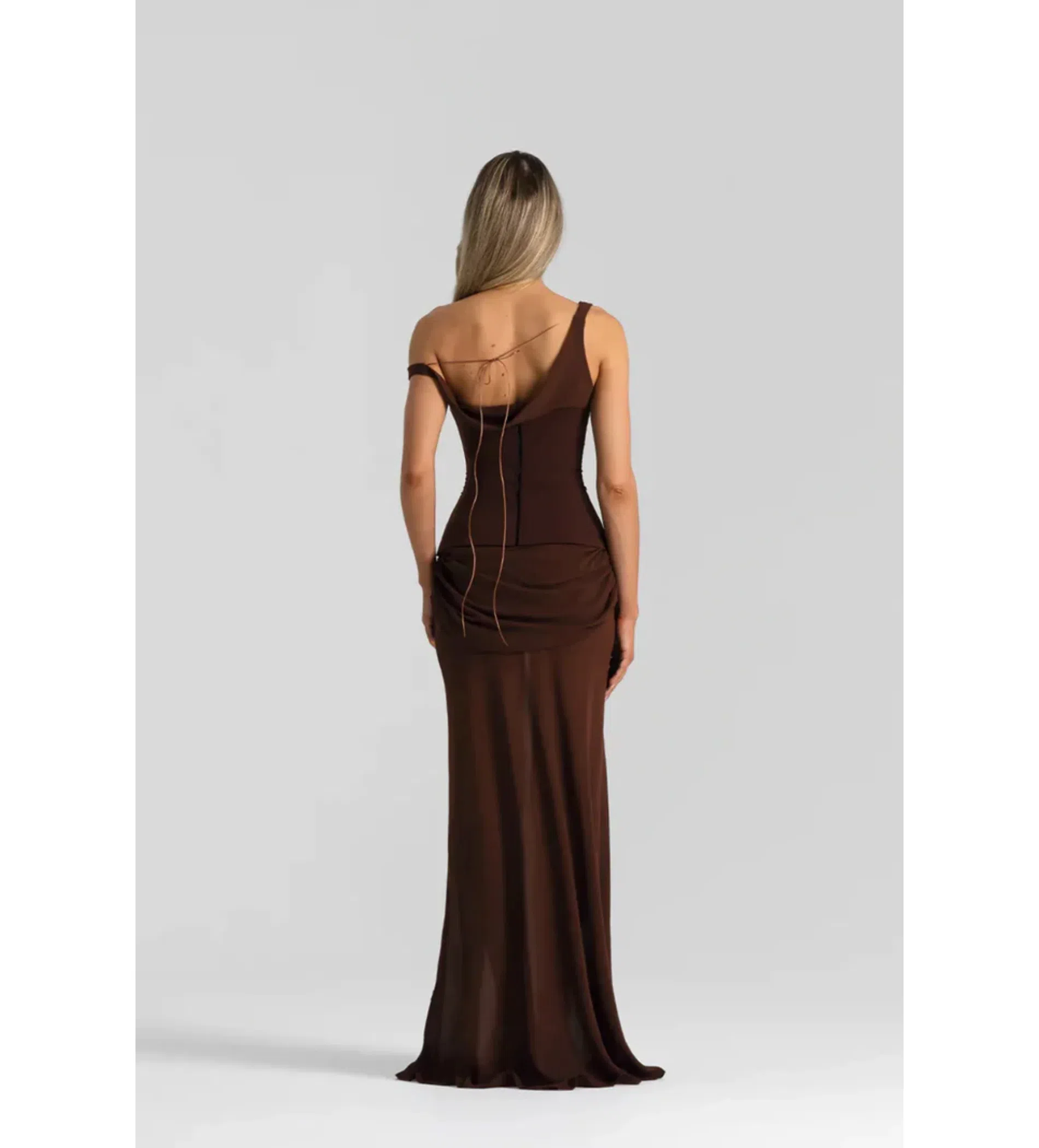 corset halter neck dress Abigail Printed Halterneck Corset Midi Dress main image 1