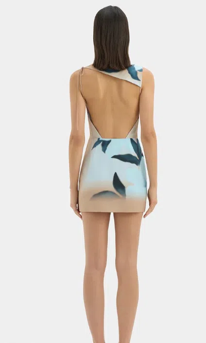 knee length dresses for ladies Sir The Label Serene Mini Dress in Sequoia Floral – The Closet Collective  Hire main image 0