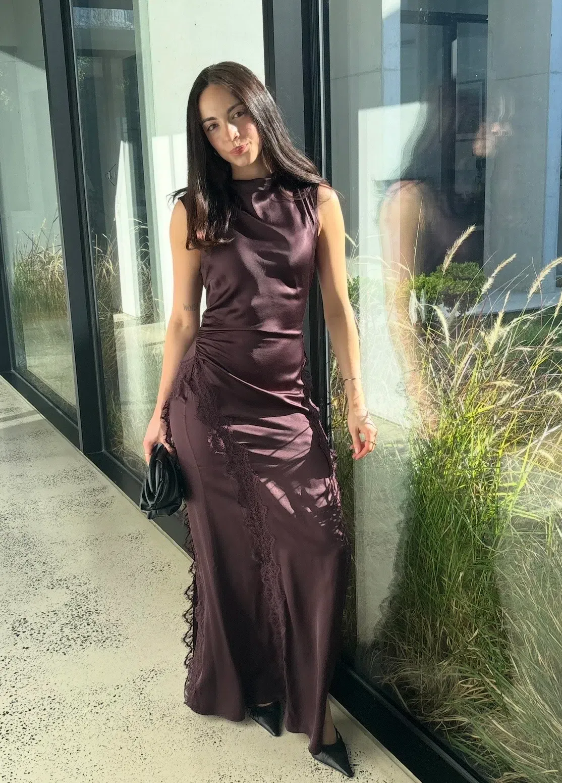 shona joy allegra lace paneled maxi dress Allegra Lace Panelled Maxi Dress | Ivory | Dresses