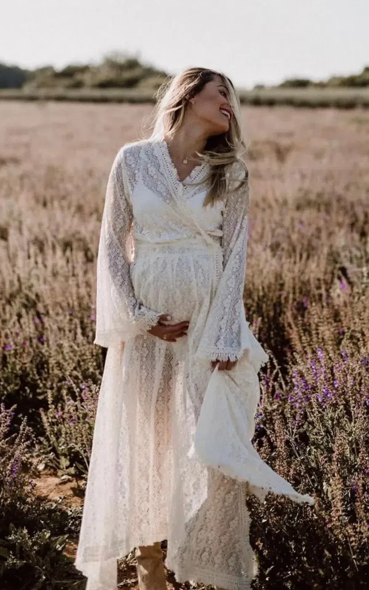 boho maternity dress australia Coven & Co Pirate Queen Gown Cream Size XL / AU 16 neckline and an extended