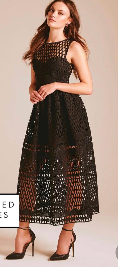 Sheike black Amelia lace dress size 8