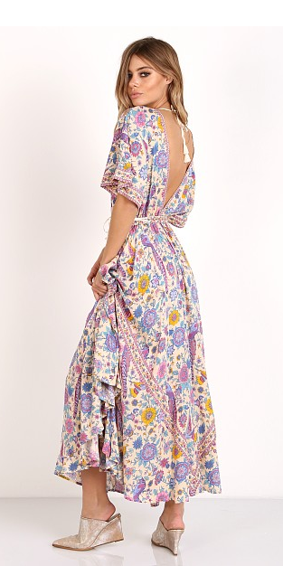 Spell & The Gypsy Lovebird Half Moon Gown Chamomile size 10 | The Volte
