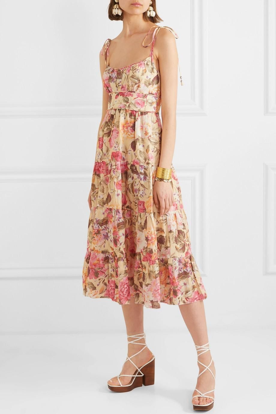 Zimmermann Honour Tie Dress Lemon 