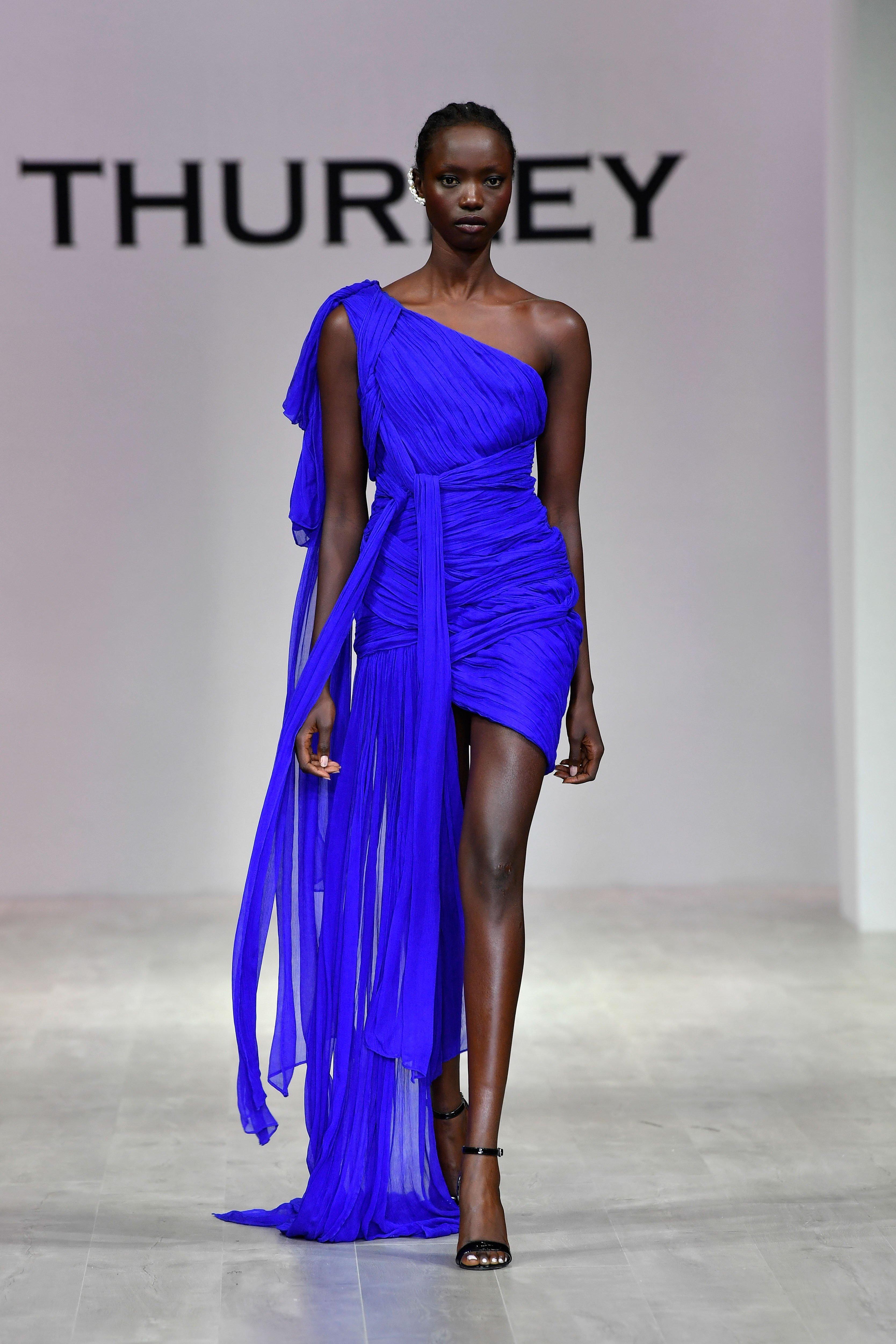 thurley blue dress