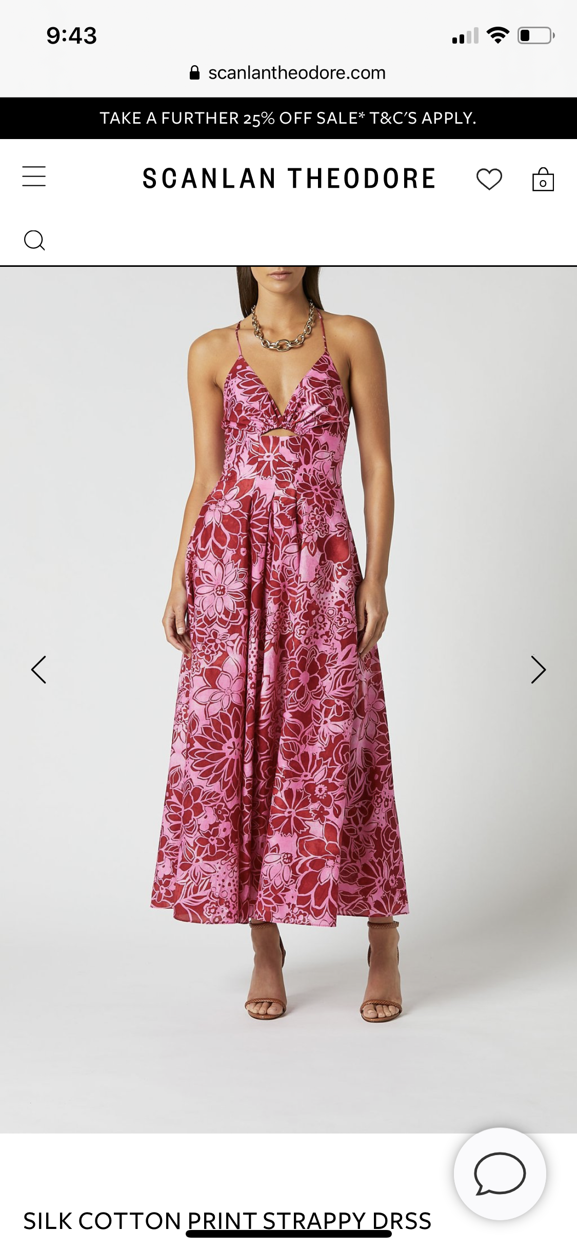 cotton strappy dress