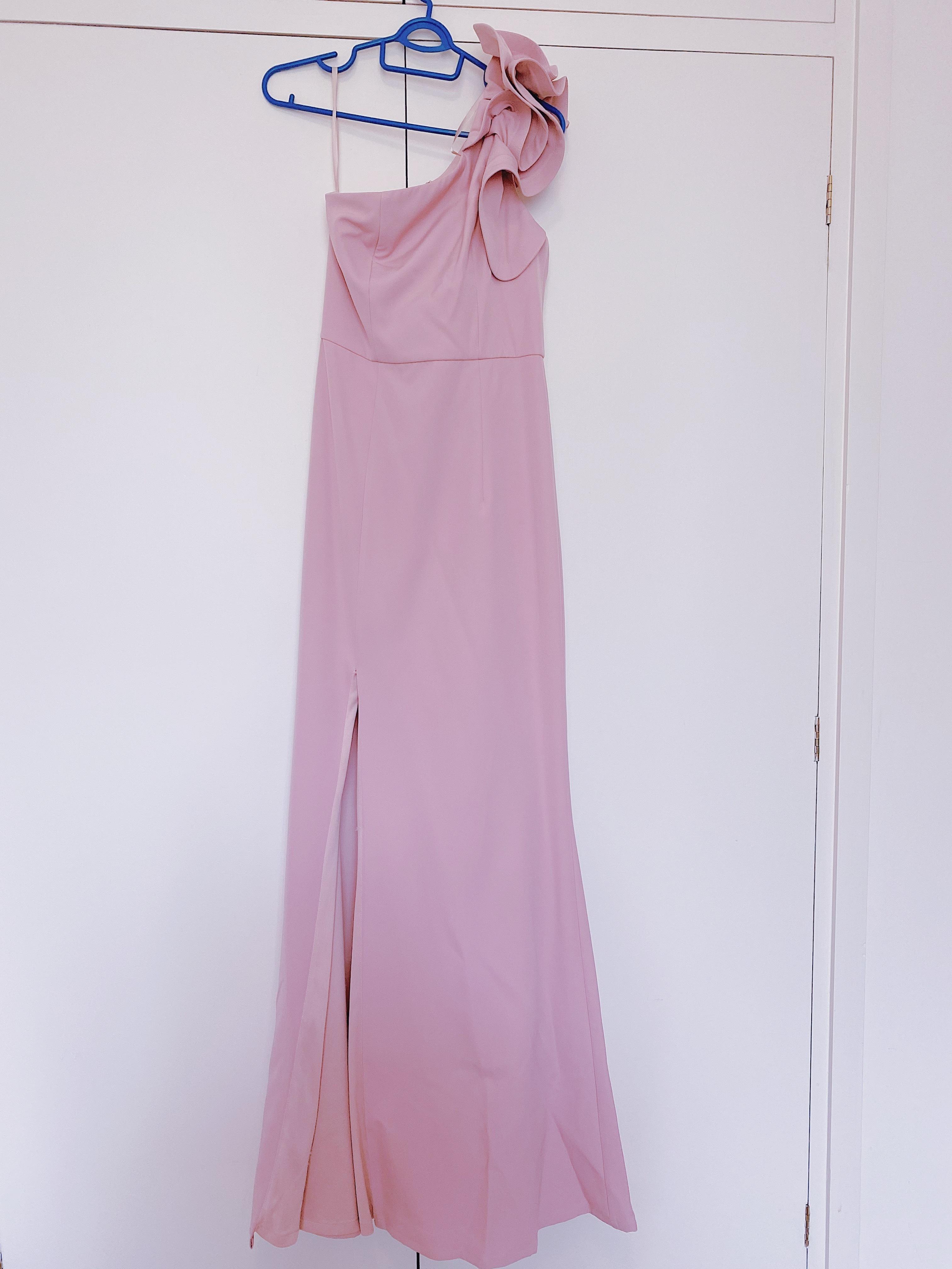 strapless open back dress Tilly One Shoulder Maxi Dress in White