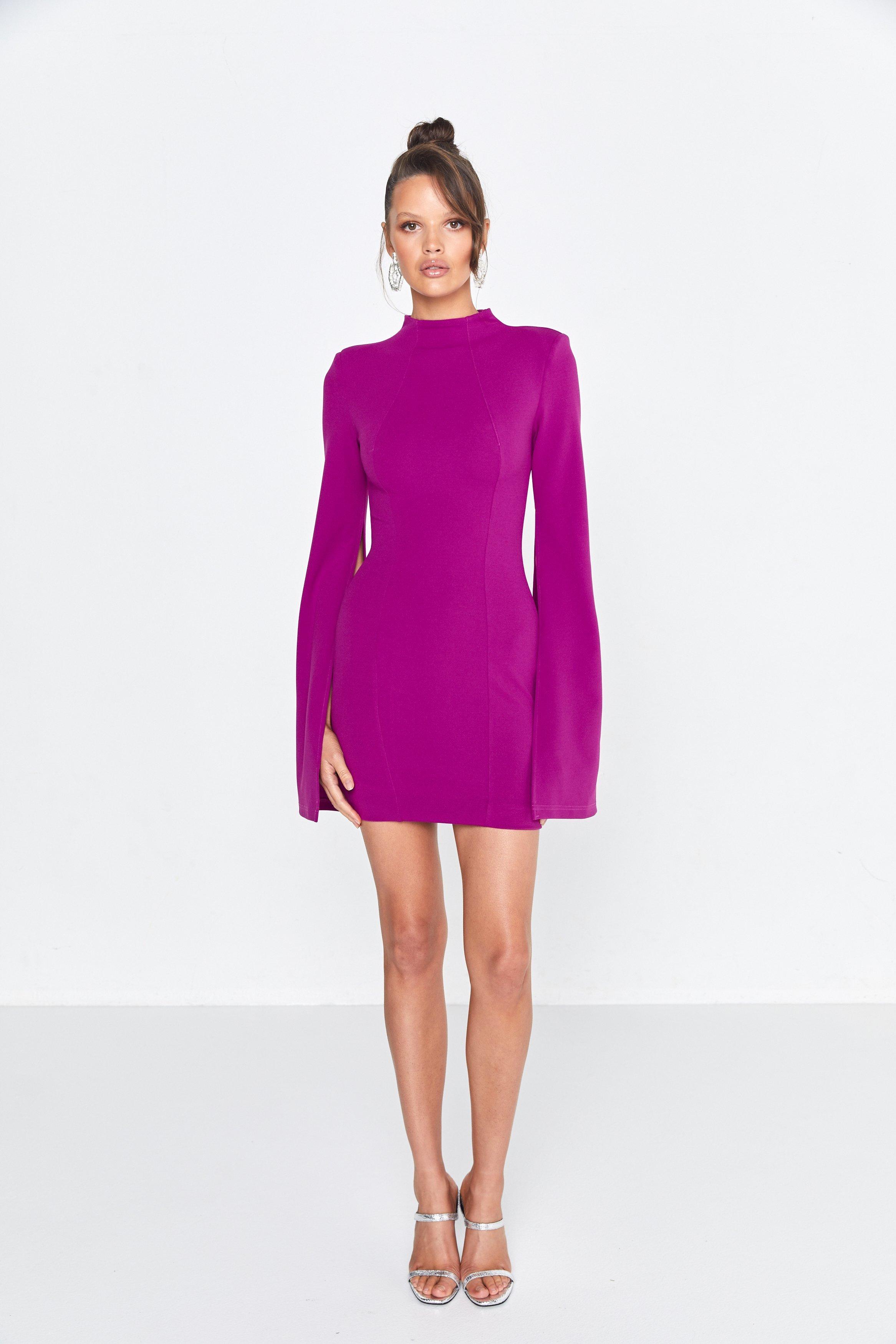 Marchesa Notte Ombre Embellished Tulle Gown Purple Size AU 14 | The Volte