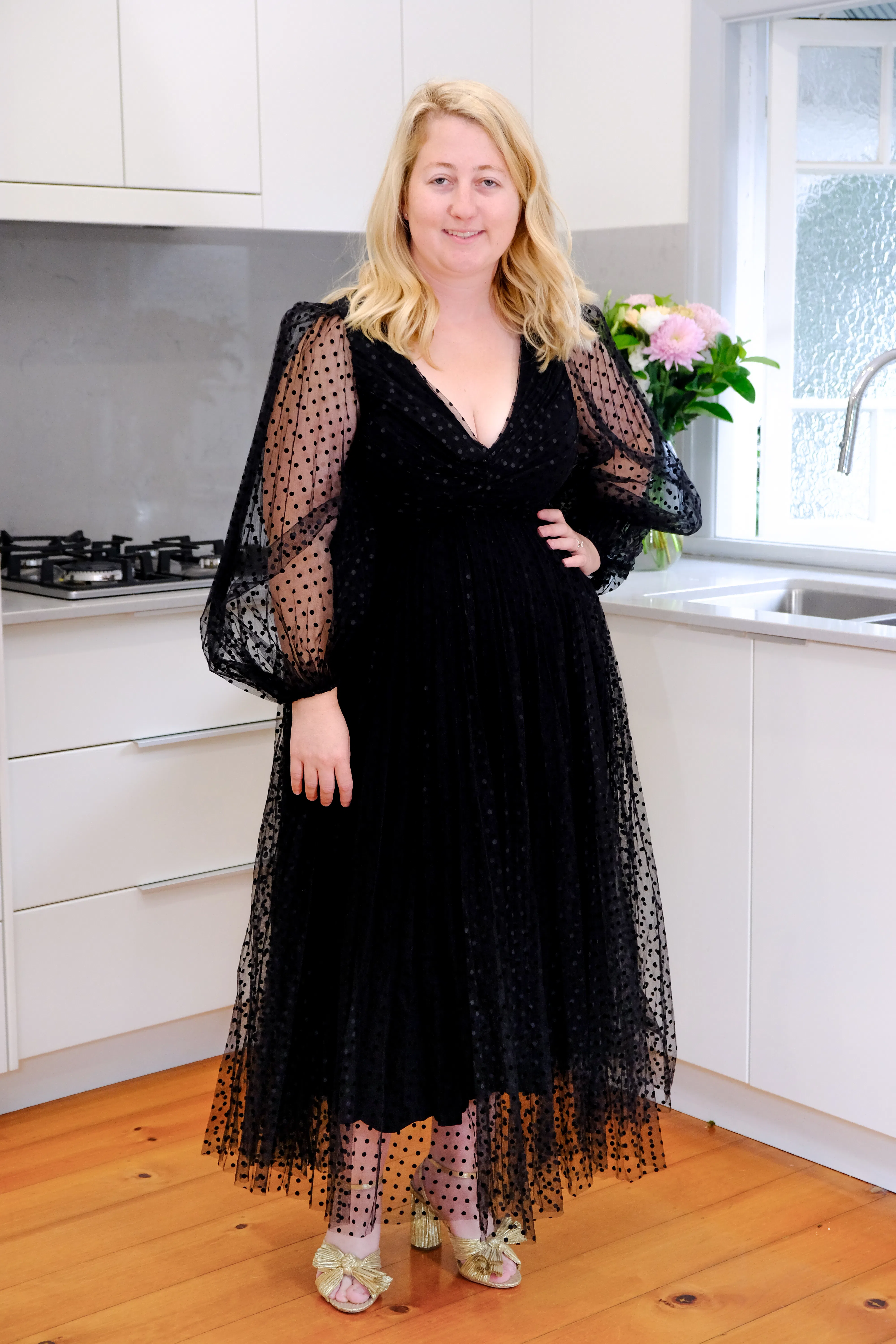Zimmermann Lucky Pleated Polka Dot Ballet Dress Size 14 | The Volte