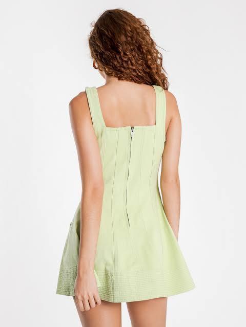 cos knitted bandeau maxi dress green The Wolf Gang Women's Sunmor Knit Maxi Dress - Lime main image 1