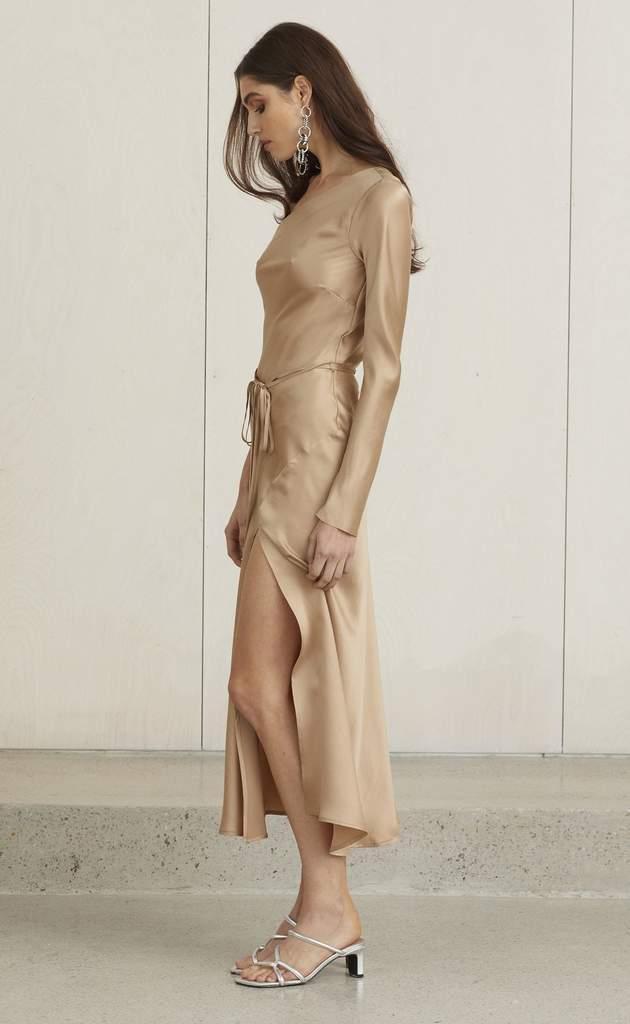 bec and bridge classic one shoulder dress