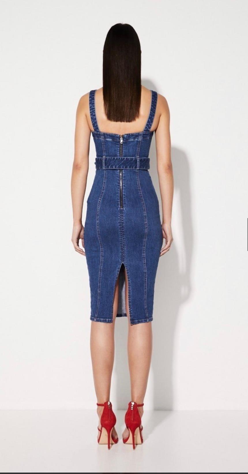 Mossman Denim Belted Dress size 8 | The Volte